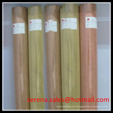 China fabricar tecido de malha de malha de cobre de malha lisa 200